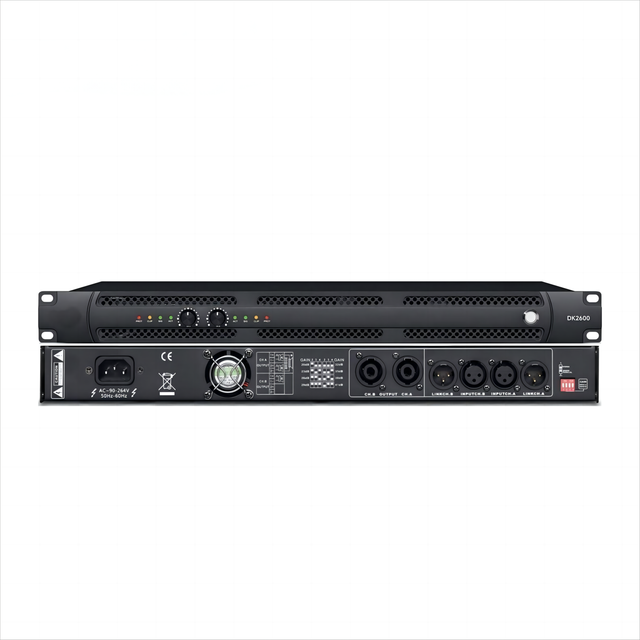 High-performance Digital Audio Amplifiers Class D 1U Size 2 Channels Stage Performance Sound Power Professional Power Amplifier