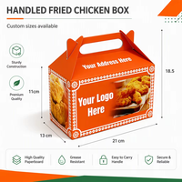 Boîtes d'emballage en papier pour la restauration rapide personnalisées, contenants jetables pour frites à emporter, boîte de livraison de nourriture à emporter, boîte pour poulet frit