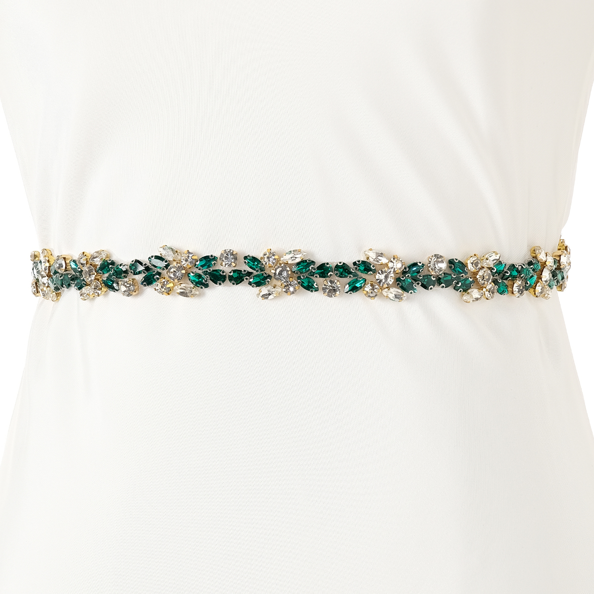 Verified Supplier Green Color Rhinestone Belt Western Style & Alloy Buckle  | Alibaba.com