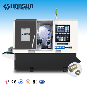 เครื่องกลึงซีเอ็นซีแบบแนวนอน 4 แกน ความแม่นยำสูง รุ่น HS High Precision Twin Spindle สำหรับงานขนาดกลาง พร้อมเครื่องมือกลึงแบบเคลื่อนที่ได้ ความแม่นยำสูง - Product Image 1