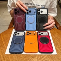 Accessoires de téléphone Saiboro Factory Mirror Kickstand pour iPhone 18 17 Pro, coque de téléphone antichoc style Ins pour iPhone 16 15 14 13