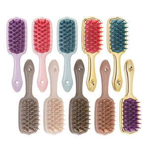 Sikat Pijat Sampo Silikon Gagang Panjang Anti Air untuk Membersihkan Kulit Kepala Secara Mendalam dan Perawatan Rambut - Product Image 1