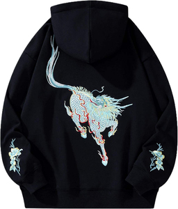 Fabricante Personalizado, Logotipo Bordado Personalizado, Sudadera con Capucha de 480 g/m², Sudadera con Capucha para Hombre con Logotipo Bordado Personalizado, Sudaderas con Capucha Lisas para Hombre - Product Image 3