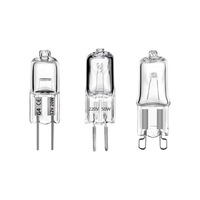 Ampoule halogène basse tension G4, lampe aromatique G53, 220V/12V 20W/35W, type à broches, verre cristal, prise à deux broches