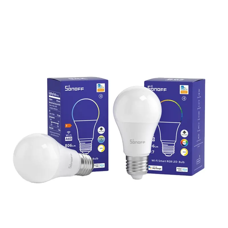 Sonoff หลอดไฟ LED อัจฉริยะ Wi-Fi B05-BL-A19หรี่แสงได้ E27หลอดไฟแอป220V-240V บ้านอัจฉริยะ