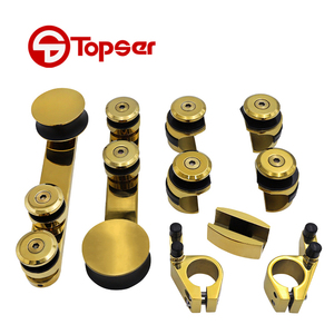 Système de roue suspendue pour <span class=keywords><strong>porte</strong></span> <span class=keywords><strong>coulissante</strong></span> en <span class=keywords><strong>acier</strong></span> inoxydable pour douche <span class=keywords><strong>coulissante</strong></span> trempée Kit de <span class=keywords><strong>rail</strong></span> coulissant pour <span class=keywords><strong>porte</strong></span> en verre - Product Image 3