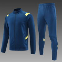 Grosir kustom menjalankan sepak bola pakaian poliester olahraga latihan baju olahraga kualitas tinggi dua bagian Tracksuit