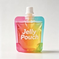 Pochette à bec verseur réutilisable personnalisée de haute qualité avec poignée, Doypack autoportant de 300 ml pour jus et savon liquide
