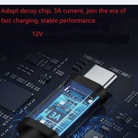 Kabel Trigger USB-C 9V ke DC7.0*4.0*1.0mm 1.5m dengan Berbagai Colokan DC