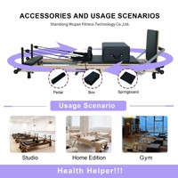 Pura Flow – Machine de Pilates et de Yoga Pliante en Bois d'Érable, Réglable et Durable – Équipement d'Exercice Portable pour la Santé