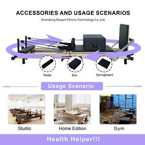 Pura <span class=keywords><strong>Flow</strong></span> – Machine de <span class=keywords><strong>yoga</strong></span> et de <span class=keywords><strong>Pilates</strong></span> pliable en bois d'érable, durable et réglable – Équipement d'exercice portable pour la santé - Product Image 3