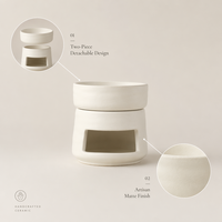 Brûleur d'arômes en céramique pour aromathérapie, diffuseur d'huiles essentielles, brûleur de cire fondue pour le yoga, le spa, la maison, la chambre, cadeau de pendaison de crémaillère
