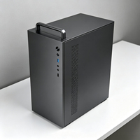 Boîtier PC Tour Mini Meway H2 Prix Usine MicroATX ITX Poignée GPU Longue 3.5HDD 2 Ventilateurs Châssis Gaming DIY Verre Trempé En Stock
