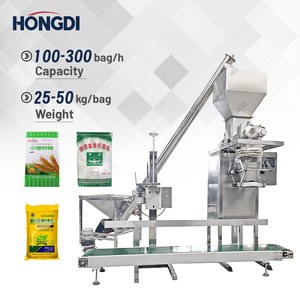 เครื่องบรรจุแบบกึ่งอัตโนมัติชนิดสกรูคู่สำหรับบรรจุผงพลาสติกลงในซองและขวด พร้อมระบบป้อนถุงสำหรับใช้ในอุตสาหกรรมอาหาร - Product Image 2