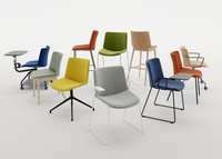 Chaise de formation moderne pour bureau à domicile, visiteurs, salles d'attente et salles de conférence - Conception multifonctionnelle en tissu extensible