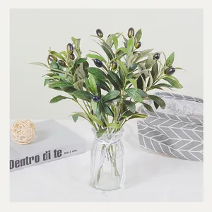 wholesale 102cm Faux Olive Leaf Faux Greens Silk Branches artificial olive leaves For Home Office Decoration