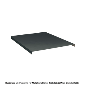 Revêtement en acier caoutchouté Fami pour plateau de table Multiplex 1500x800x20 mm Noir Ral9005 - Product Image 3
