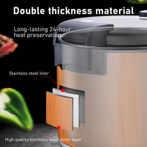 Uso commerciale 23L grande scaldabagno <span class=keywords><strong>riso</strong></span> scaldabagno elettrico <span class=keywords><strong>riso</strong></span> con coperchio a cerniera - Product Image 4