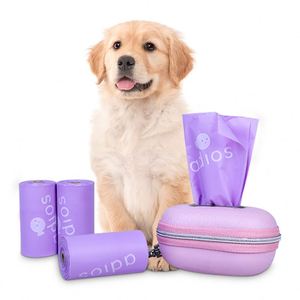 Bolsas Biodegradables y Ecológicas para Excremento de Perro con Diseño de Dibujos Animados, con Dispensador y Asas, Rollos de Fácil Apertura para Desechos de Mascotas - Product Image 2