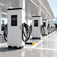 Nouvelle station de recharge pour véhicules électriques DC 160 kW certifiée CE, compatible OCPP 1.6J/2.0, normes américaines et européennes, double prises CCS1/CCS2, étanche IP55