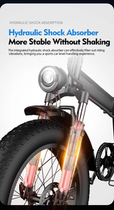 Bicicletta <span class=keywords><strong>Elettrica</strong></span> Pieghevole Economica da 500W, 20 Pollici, 48V 15AH, Shimano 7 Velocità, Pneumatici Larghi per Adulti - Product Image 4