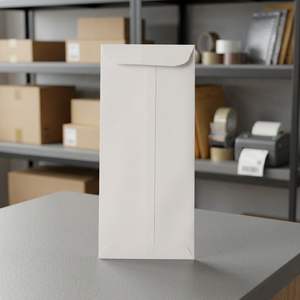 Maßgefertigte Weiße Kraftpapier Biologisch Abbaubare Umschläge |   Geschäfts- und Büroversand |   Selbstklebende Heißpräge-Bedruckte Verpackungsumschläge - Product Image 5