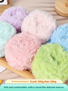 Fait à la main bricolage tricoté crochet chapeau écharpe chaussures manteau pull 100g vison polaire 100% Polyester haute ténacité fourrure ligne pour la chaleur - Product Image 3