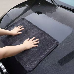 1200gsm Double Twist Loop Fleece Microfiber Thick Drying Towel for <b>Car</b> Wash and <b>Table</b> Cleaning Cloths - Product Image 5