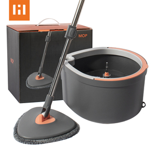 Système de serpillière électrique Holamopa avec tête triangulaire en microfibre et seau auto-essoreur <span class=keywords><strong>pour</strong></span> le nettoyage des sols en bois dur - Product Image 4