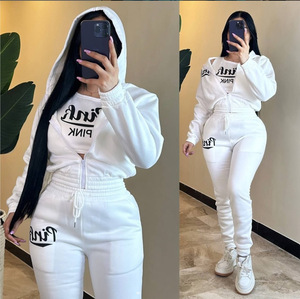 Conjunto de chándal de 3 piezas de alta calidad para <span class=keywords><strong>mujer</strong></span> Traje de otoño invierno con decoración de encaje vintage Tops cortos Tamaño XL ¡Super <span class=keywords><strong>ofertas</strong></span>! - Product Image 2