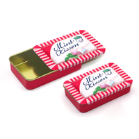 Boîte coulissante en fer blanc vide personnalisée pour emballage de baume à lèvres, bonbons, pilules, perles, boucles d'oreilles, bijoux et artisanat, impression couleur personnalisée