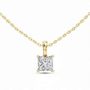 Colgante de Diamante Cultivado en Laboratorio de Primera Calidad para Mujer con Claridad VVS VS y Color EF, Engastado en Plata de Ley 925, Joyería Fina Elegante - Product Image 4