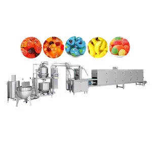 Automatic gummy pouring line vitamin gummy jelly candy production line