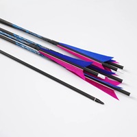Flèches en carbone pur ACCMOS 6.2 ID, ailettes en plumes de dinde naturelles de 5 pouces, flèches de tir à l'arc de 33 pouces pour arc classique traditionnel