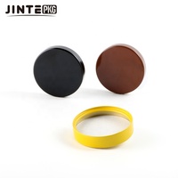 Couvercle en aluminium doré personnalisé de 38mm Couvercles Unishell de qualité alimentaire pour bouteilles et bocaux Emballage cosmétique avec couvercle à vis en métal