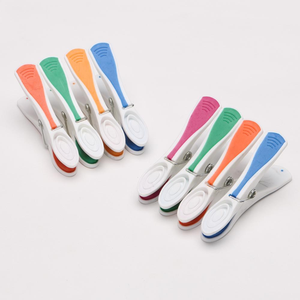 Pinces à linge multifonctionnelles robustes Flair <span class=keywords><strong>pour</strong></span> sécher les vêtements, pinces à linge en métal, clips en plastique <span class=keywords><strong>pour</strong></span> salon, chambre, cuisine, sac - Product Image 6