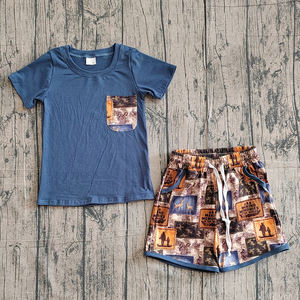 Preventa al por mayor: Ropa infantil de alta calidad para niños pequeños, de algodón orgánico suave, con estampado festivo, estilo boutique, MOQ 5, directo de fábrica. - Product Image 1