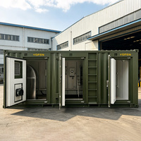 Générateur diesel hybride Cummins 100 kW 125 kVA 200 kW 250 kVA avec stockage de batterie solaire en conteneur, station d'alimentation