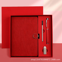 Produits uniques A5 cahier coffret cadeau ensemble affaires bloc-notes cadeau d'entreprise cahier d'écriture à la main en cuir Journal pour cadeau