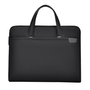 Sac pour ordinateur portable léger et imperméable, sacoche d'affaires, sac à main grande capacité, nouveau style, sac à bandoulière en cuir pour femme de 14 pouces - Product Image 1