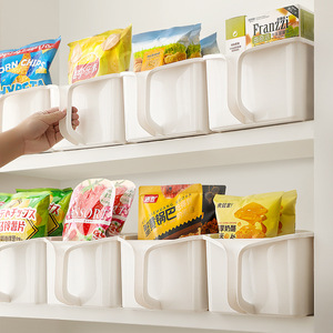 Japanese Style Plastic <b>Kitchen</b> Tall Cabinet <b>Storage</b> <b>Box</b> with Handle Pull-out Sundries Organizer for Seasoning Cereals Grains - Product Image 4