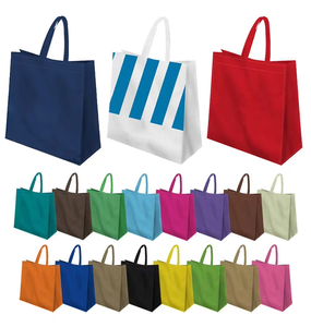 工厂供应低最小起订量可重复使用购物袋带标志定制无纺布手提袋 - Product Image 1