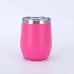 Gobelet à vin de 12 oz en acier inoxydable 304 à double paroi isolé sous vide avec couvercle pour café, thé, vin - Product Image 2
