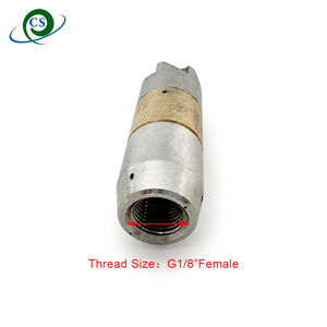Buse de nettoyage de canalisations rotative mini G1/8 à embout conique, 60g, petit débit 20-30 L, 2 jets latéraux et 3 jets arrière pour canalisations de douche - Product Image 5