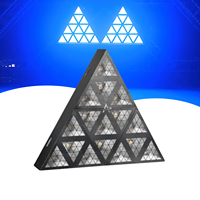 Effet de lumière triangulaire 2 en 1 SJ16A DMX512 IP20 pour spectacle sur scène, DJ, discothèque, mariage, événement, fête