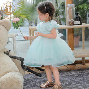 Ropa Infantil <span class=keywords><strong>de</strong></span> manga abombada para bebés, <span class=keywords><strong>vestidos</strong></span> <span class=keywords><strong>de</strong></span> boda para niños, <span class=keywords><strong>vestidos</strong></span> <span class=keywords><strong>de</strong></span> noche para desfile, larga, OEM - Product Image 3