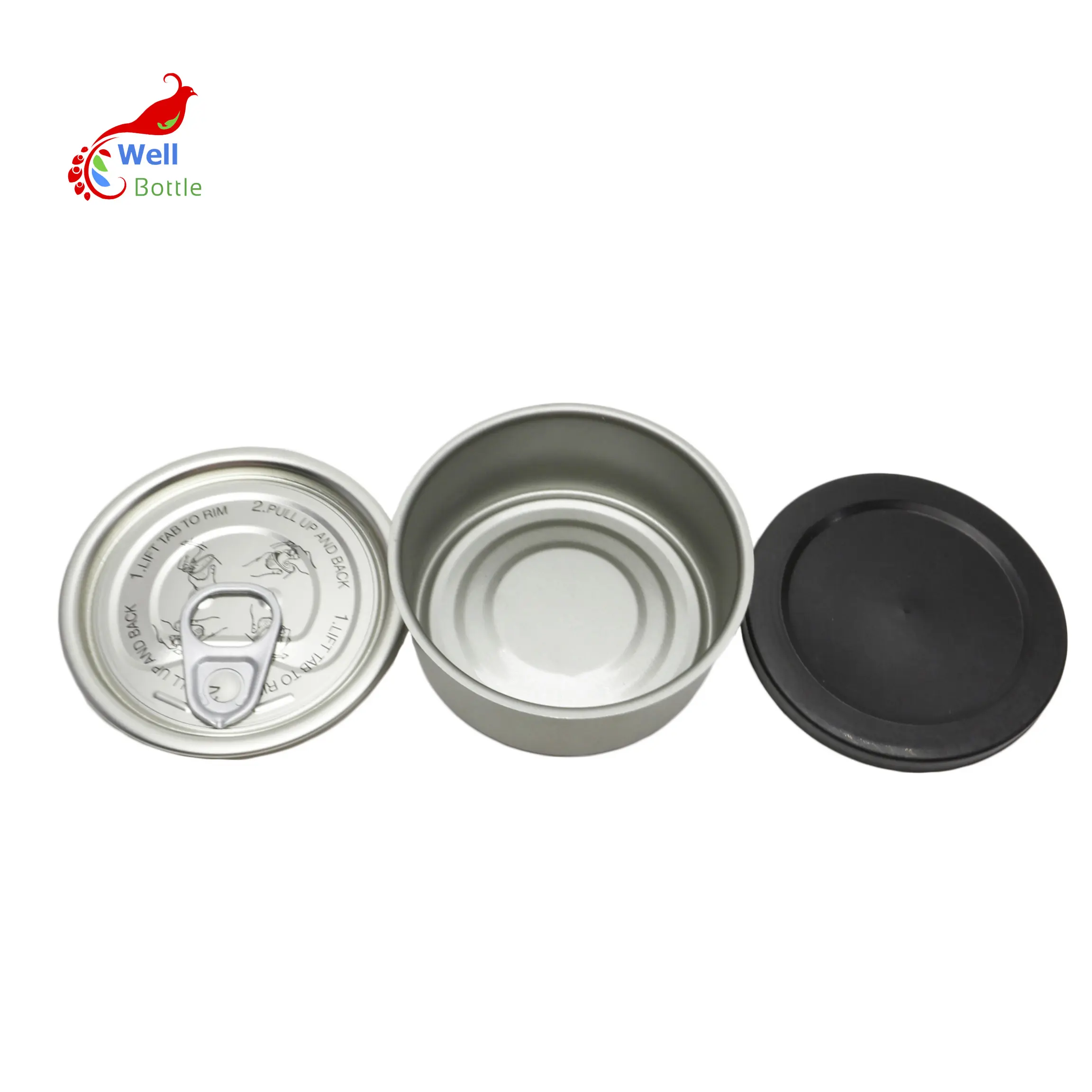 empty tin cans for food grade 100ml beef pork caviar seafood tuna can packing for food container MC-033C