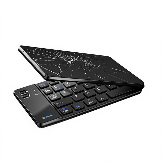 2026 New Mini Two-fold Capacitive Keyboard Wireless for Lightweight Portable Mobile Phone Tablet Universal