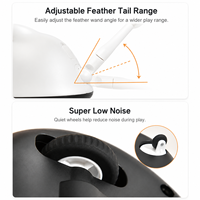 Jouet automatique pour chat, laser, plume, interactif, double jeu, mouvement aléatoire, jouet pour chaton 360° °   Vente en gros OEM