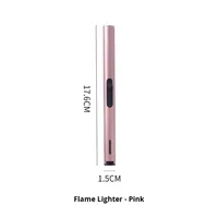Allume-cigare rechargeable portable alimenté par USB, coupe-vent, allume-cigare à lumière pulsée en alliage de fer